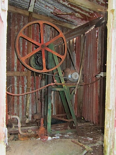 Williams House Paihia - view of the water pump in the pumphouse